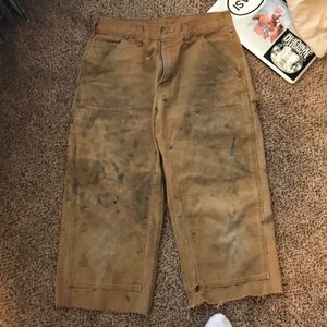 Cropped carhartt pants